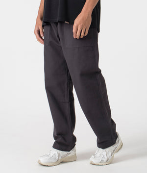 Service Works Relaxed Fit Canvas Chef Pants in Grey Organic Cotton at EQVVS Menswear Side Shot