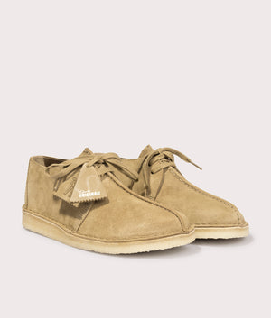 Desert Trek in Oakwood suede by Clarks. EQVVS Shot.