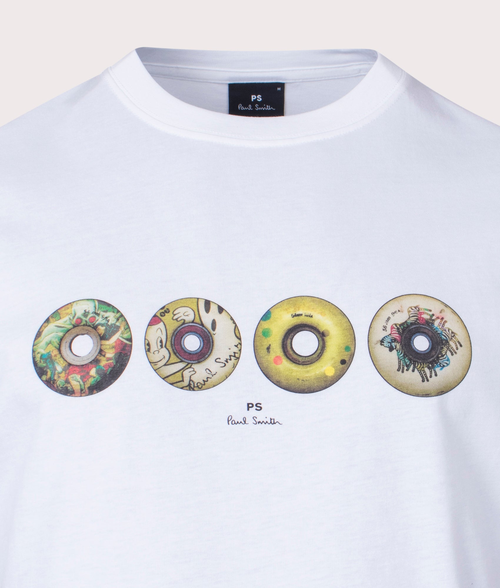 Wheels Print T-Shirt White | PS Paul Smith | EQVVS