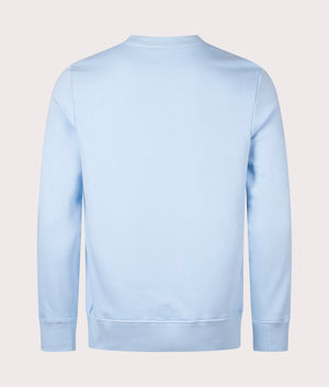 Zebra Sweatshirt in Light Blue by PS Paul Smith. EQVVS Back Angle Shot.