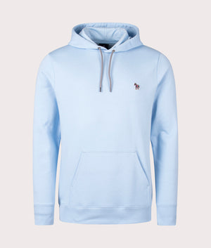 Zebra Hoodie in Light Blue by PS Paul Smith. EQVVS Front Angle Shot.