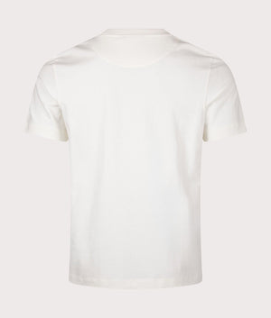 PS Paul Smith Floral Motif T-Shirt in Off White. 100% organic cotton.  EQVVS Menswear Back Shot.