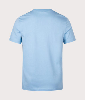 Zebra Puff T-Shirt in Light Blue by PS Paul Smith. EQVVS Back Angle Shot.