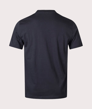 PS Paul Smith T-Shirt in Very Dark Navy. EQVVS Back Angle Shot.