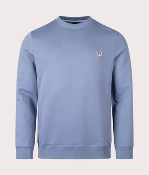 Zebra Sweatshirt in Grey Blue by PS Paul Smith. EQVVS Shot.