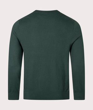 Zebra Badge Sweatshirt in Bottle Green by PS Paul Smith. EQVVS Shot.