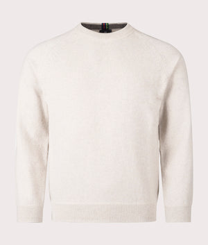 Crew Neck Jumper in Parchment by PS Paul Smith. EQVVS Shot. 