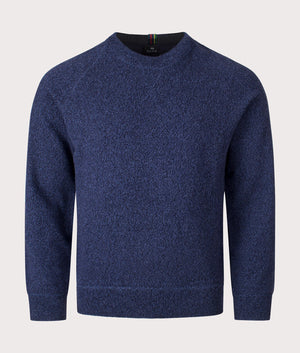 Crew Neck Jumper in Indigo by PS Paul Smith. EQVVS Shot. 