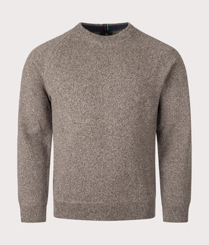 Crew Neck Jumper in Camel by PS Paul Smith. EQVVS Shot.