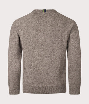 Crew Neck Jumper in Camel by PS Paul Smith. EQVVS Shot.