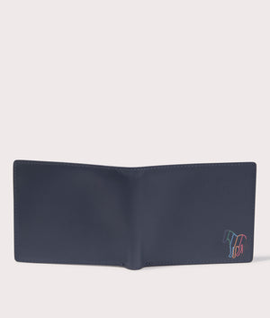 Paul Smith, Wallet Billfold, Navy, Eqvvs Menswear, back shot angle