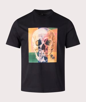 Paul Smith, Skull Square T-Shirt, black, Eqvvs Menswear, front shot angle