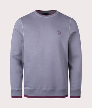 PS Paul Smith Zebra Mono Sweatshirt in Slate Grey. EQVVS Front Shot