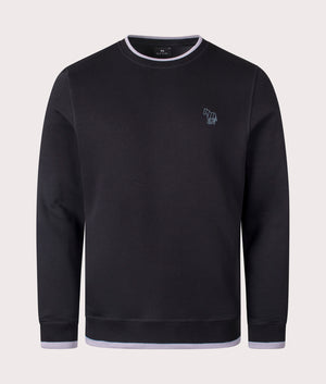 PS Paul Smith Zebra Mono Sweatshirt in Black. EQVVS Front Shot