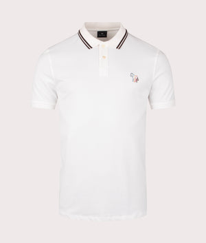 Paul Smith, Zebra Emblem Polo Shirt, off white, Eqvvs Menswear, front shot angle