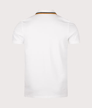 Paul Smith, Quarter Zip Polo Shirt, Off white, Eqvvs Menswear, back shot angle
