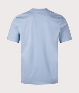 Short Sleeve Pocket Shirt in Light Blu by PS Paul Smith at EQVVS. Back Angle Shot. 