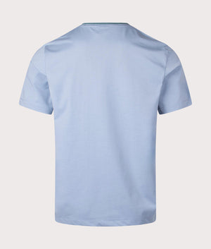 Short Sleeve Shirt in Light Blue by PS Paul Smith at EQVVS. Back Angle Shot. 