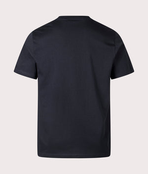 Paul Smith, Multi Row 'P' Print T-Shirt, dark navy, Eqvvs Menswear, back shot angle