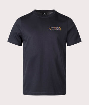 Paul Smith, Multi Circles T-Shirt, dark navy, Eqvvs Menswear, front shot angle