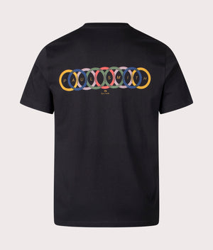 Paul Smith, Multi Circles T-Shirt, black, Eqvvs Menswear, back shot angle