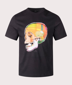 PS Paul Smith Skull T-Shirt in black. EQVVS front shot.