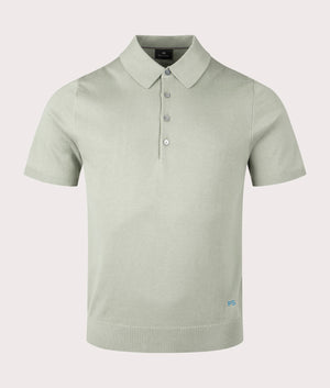 PS Paul Smith SS Polo Knitwear in Pastel Green. EQVVS Front Shot.