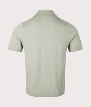 PS Paul Smith SS Polo Knitwear in Pastel Green. EQVVS Back Shot.