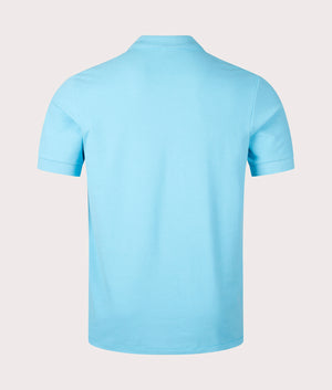 Zebra Polo Shirt in Turquoise Blue by PS Paul Smith. EQVVS Back Shot.