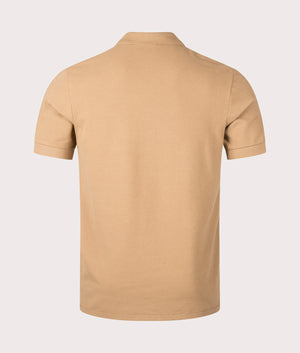 Zebra Polo Shirt in Camel Brown by PS Paul Smith. EQVVS back Shot.