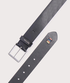 Paul Smith, Belt Stitch, black, Eqvvs Menswear, open shot angle