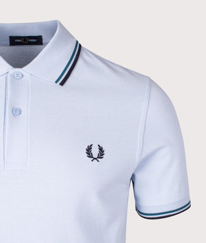 Twin Tipped Fred Perry Polo Shirt. Shot by EQVVS. Detail shot.
