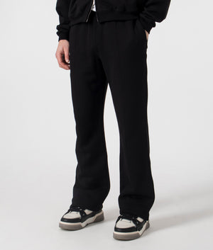 REPRESENT Initial Joggers in Black. Shot at EQVVS. Side shot. 