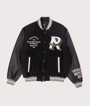 Oversized Fit Owners Club Varsity Jacket