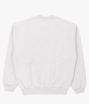 Oversized Uniform Crewneck Sweatshirt in Grey from MKI MIYUKI ZOKU. Back angle shot at EQVVS.