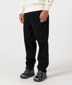 Ezra Light Stretch Trousers in Black by Norse Projects. EQVVS Menswear Model Shot. 