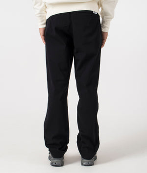 Ezra Light Stretch Trousers in Black by Norse Projects. EQVVS Menswear Model Shot. 