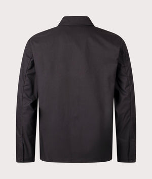 Norse Projects Carsten Solotex Twill Long Sleeve Shirt in Black At EQVVS Menswear Back shot