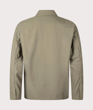 Norse Projects Carsten Solotex Twill Long Sleeve Shirt in Sediment Green at EQVVS Menswear Back shot