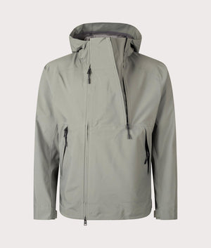 3L Waterproof Shell Jacket in Pewter by Norse Pojects. EQVVS Menswear Front Shot. 