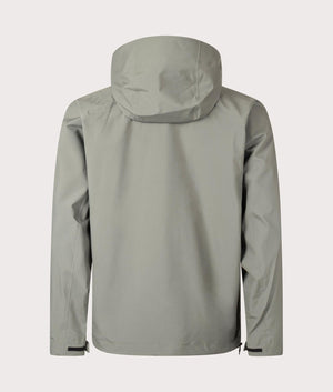 3L Waterproof Shell Jacket in Pewter by Norse Pojects. EQVVS Menswear Back Shot. 