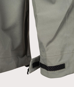 3L Waterproof Shell Jacket in Pewter by Norse Pojects. EQVVS Menswear Front Detail Shot. 