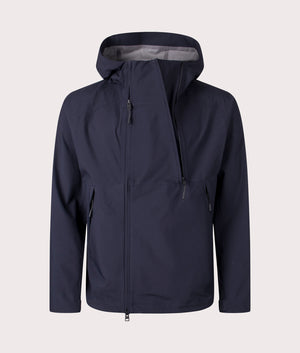 Norse Projects 3L Waterproof Shell Jacket In Dark Navy at EQVVS menswear Detail shot