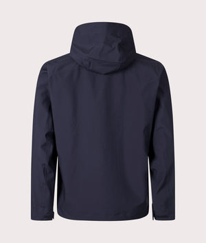 Norse Projects 3L Waterproof Shell Jacket In Dark Navy at EQVVS menswear Back shot