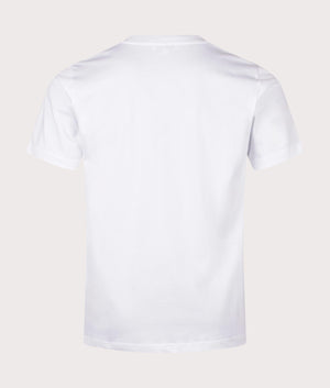 Johannes Organic Cotton Cap Print T-shirt in White by Norse Proects. EQVVS Menswear Back Shot. 