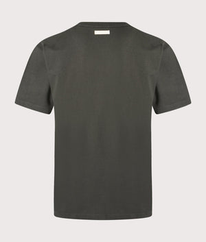 Norse Projects Simon T-Shirt in Black Olive. Shot at EQVVS. Back shot. 