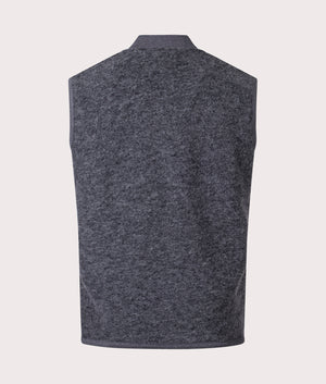 Universal Works Wool Zip Gilet -Grey Marl - EQVVS