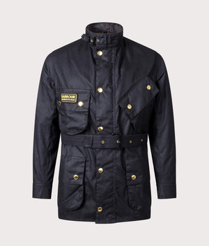 Barbour-International-Original-Wax-Jacket-Black-EQVVS-Front