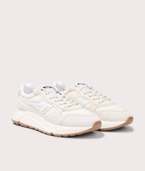 Axel Arigato Rush-A Sneakers in Beige and White for Men at EQVVS Angle Shot