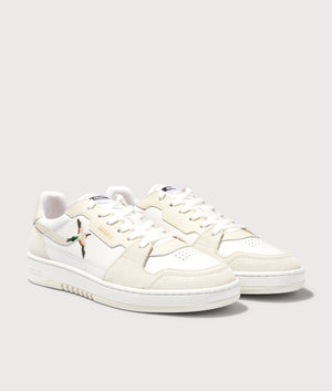 Axel Arigato Dice Lo Bee Bird Sneakers in White/Off White. Shot at EQVVS. Front shot. 